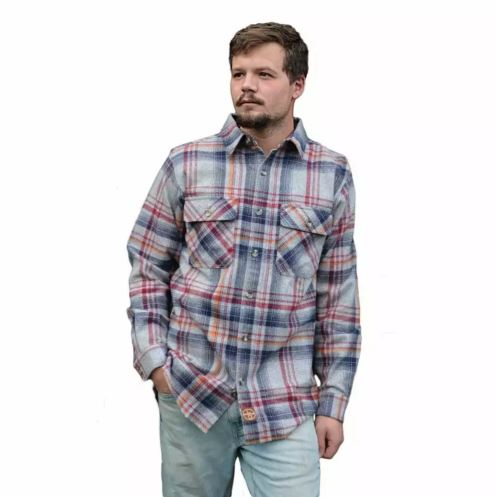 Lincoln Outfitters Men's Big and Tall Brawny Flannel Cloud Heather LOFB-E0400CLDBT - Long Sleeve Shirts 1 Lincoln Outfitters Men's Big and Tall Brawny Flannel Cloud Heather LOFB-E0400CLDBT - Long Sleeve Shirts