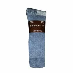 Lincoln Outfitters Men's Big Bertha Merino Wool Sock Charcoal - L844-CH - Socks