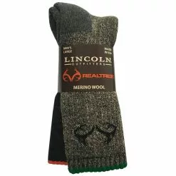 Lincoln Outfitters Men's Merino Wool Blend Sock 2 Pack Assorted - RT/L2/72123-ASST - Socks