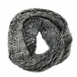 Lincoln Outfitters Women's Frosted Sherpa Eternity Scarf Black - P22977-BLK - Women's Eternity Scarfs