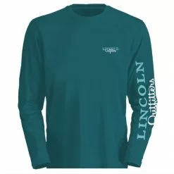 Lincoln Outfitters Ladie's Long Sleeve Logo Shirt, Pacific - LO-LLS708-P - Long Sleeve Shirts Women's