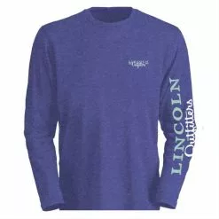Lincoln Outfitters Ladie's Long Sleeve Logo Shirt, Spectrum Blue Dark Heather - LO-LLS708-SBDH - Long Sleeve Shirts Women's
