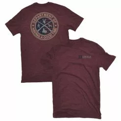 Lincoln Outfitters Men's Short Sleeve Graphic T-Shirt Windsor Wine Dark Heather - LO-61 - T-Shirts