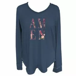 Lincoln Outfitters Ladies Long Sleeve Fashion T-Shirt China Blue - LO-LFLS-09 - T-Shirts